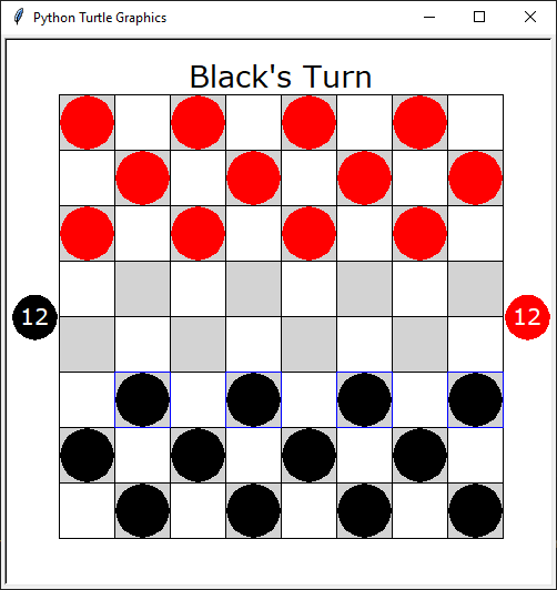 checkers board game